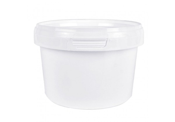 550 ML WHITE TAMPER EVIDENT TUB and LID